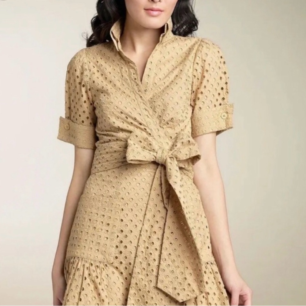 Diane von Furstenberg - Bellete Eyelet Wrap Dress with Large Sash